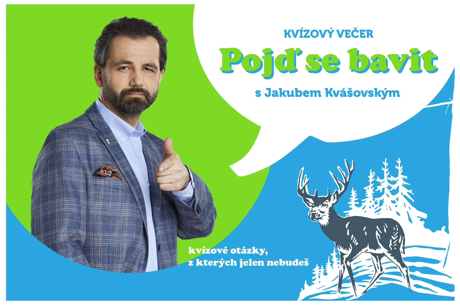 Kvízový večer s Jakubem Kvášovským